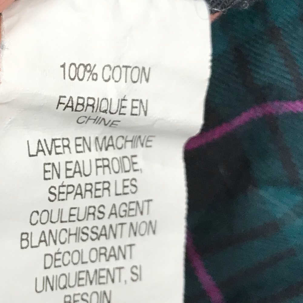 LL Bean plaid flannel shirt women’s medium - Picture 3 of 7